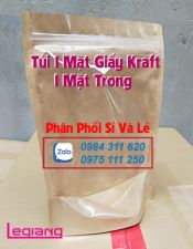 Túi Zipper 1 mặt giấy Krarf 1 mặt trong